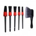 6PCS Tire Detail Brush Crevice Cleaning Wash Tool Short Handle Brush Set Interior Exterior Leather Air Vents Care Clean Tools