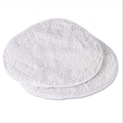 2 PCS Microfiber Steam Mop Cloth Cover Mop Pad Replacement Triangle Cloth for Sienna Steam Mop  White