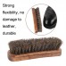 Horse Mane Shoes Brush Mahogany Brush Fur Shoes Cleaning And Dust Brush  Brown