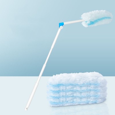 Disposable Household Vacuum Retractable Feather Duster  Style  Long Handle 4 Clothes