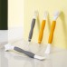 2 PCS Cup Lid Brush Pacifier Brush Multifunctional Gap Brush  Cup Brush Gray