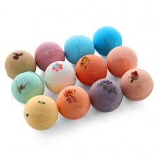 60g 12PCS Bath Bombs Balls Whitening Moisture Essential Oil Body Scrub