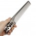 Professional Cutting Hair Comb Space Aluminum Barbers Salon Hairdressing Comb Beard Comb