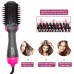 Multifunctional Negative Ion Hairbrush Comb Roll Straight Dual  use Hair Straightener Hot Air Comb